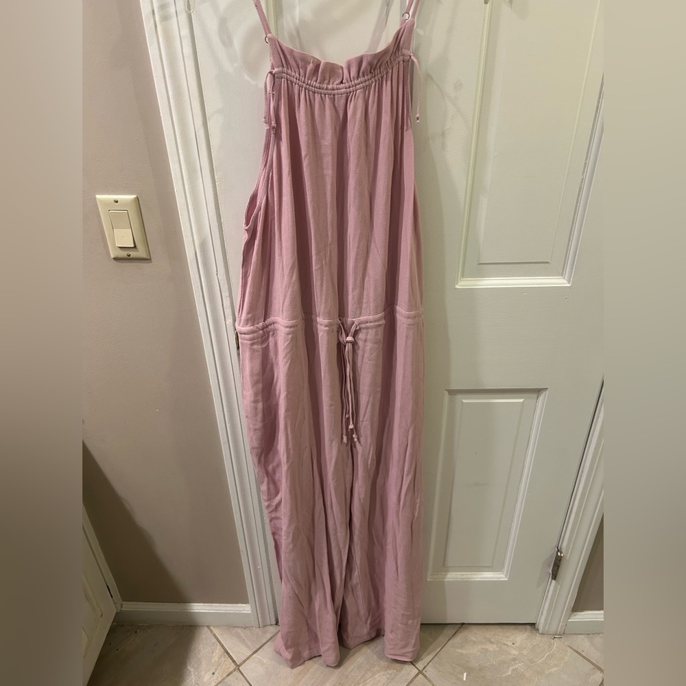 Anthropologie Pink Sleeveless Jumpsuit